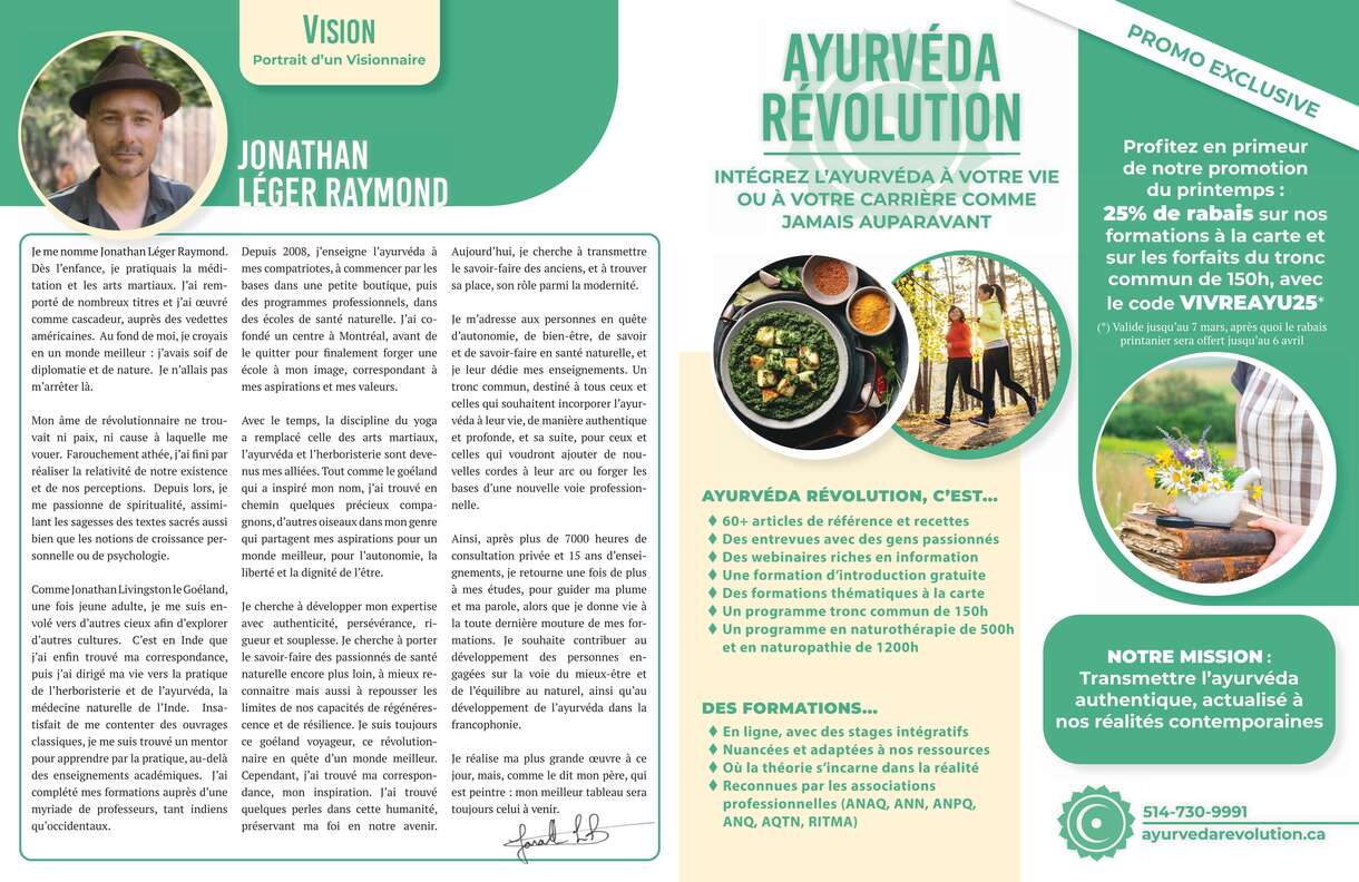 AYURV&Eacute;DA R&Eacute;VOLUTION - F&Eacute;VRIER 2026