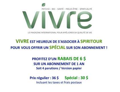 Spécial Abonnement de 6 $ pour Spiritour