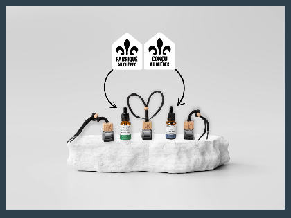 Mini diffuseur pour la voiture & huile parfumée naturelle